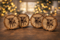 Engraved Longhorn Coaster’s(Oak Wood)